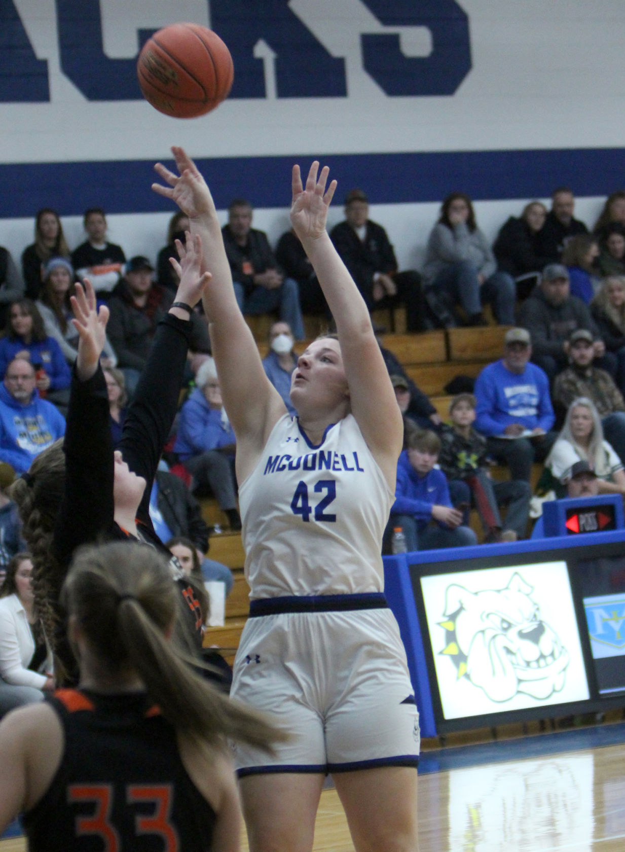 Bloomer at McDonell girls basketball 1-22-22